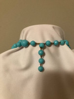 Chunky plastic beads, double strand