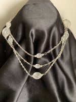 60" chain necklace, You can be creative & wear it in 3 different lengt