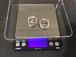 Lightweight .925 Sterling Silver Pierced Earrings