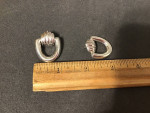 Lightweight .925 Sterling Silver Pierced Earrings