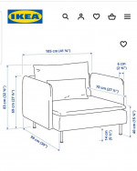 SÖDERHAMN CHAIR, armchair, single sofa chair