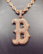 Diamond B Pendant