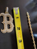 Diamond B Pendant