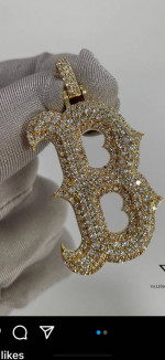 Diamond B Pendant