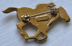 Carolee Crystal Horse Race Pin Brooch