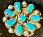 Turquoise Stones Southwest Earring (One)