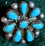 Turquoise Stones Southwest Earring (One)