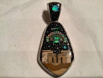 Sterling silver Navajo pendant