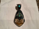 Sterling silver Navajo pendant