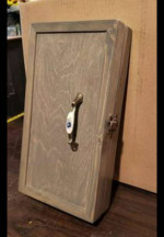 Small Homemade Wall Jewelery Box / Key holder (measurements in pics)