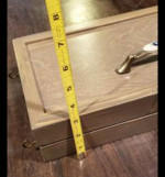 Small Homemade Wall Jewelery Box / Key holder (measurements in pics)