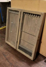Small Homemade Wall Jewelery Box / Key holder (measurements in pics)