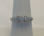 1 Carat Aquamarine & Diamond 10K 3.1 Grams Retail Price $1000
