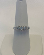 1 Carat Aquamarine & Diamond 10K 3.1 Grams Retail Price $1000