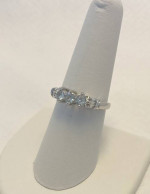 1 Carat Aquamarine & Diamond 10K 3.1 Grams Retail Price $1000