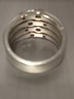 14kt white gold and diamonds