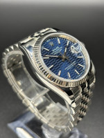 Rolex Datejust 36 116234 Blue Motif Dial Stainless Steel Jubilee Band