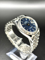 Rolex Datejust 36 116234 Blue Motif Dial Stainless Steel Jubilee Band
