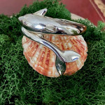 Sterling Silver Dolphin Cuff Bracelet!