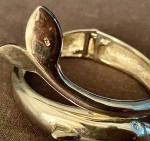 Sterling Silver Dolphin Cuff Bracelet!