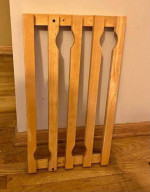 Overhead stem glass rack wood