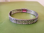 1920-30 Art Deco Sterling Filigree Bracelet