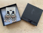 New Aqua Brand Chandelier Earrings Blush from Bloomingdales
