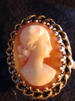 ANTIQUE BEAUTIFUL CAMEO RING 14KYG