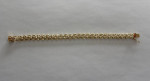 14k Yellow Gold BEAUTIFUL Leaves Looking Design Link Bracelet 7.25"