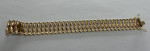 14k Yellow Gold Gorgeous Mesh Style Bracelet 7.25" Long Very Wide 20mm