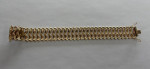 14k Yellow Gold Gorgeous Mesh Style Bracelet 7.25" Long Very Wide 20mm