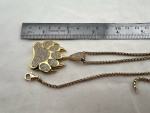 A wonderful necklace made of sterling silver and plated with gold.