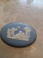 Wedgewood cameo broach sterling silver