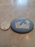 Wedgewood cameo broach sterling silver