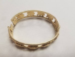 "LUCKY" Trunk's Up 14k GOLD ELEPHANT Bangle Bracelet