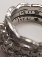 2 Carat LEO DIAMOND 14K White Gold ENGAGEMENT RING SET