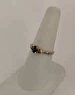Petite Sapphire & Diamond 10K Yellow Gold 1.4 Grams Retail Price $300