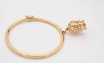 Genuine Kate Spade gold color love birds in birdcage bracelet NWT