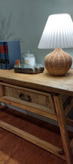 Rustic Pinewood Sofa Console Entry Table