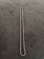 26" Diamond Cut Stainless Steel Rope Necklace