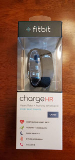 Fitbit Charge HR Activity + Heart Rate + Sleep, Large, Black (NEW)
