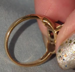 Ladie's Diamond and Sapphire Ring