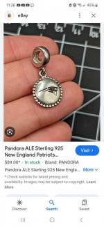 New Pandora Football charms