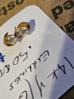 . 50ct diamond earrings