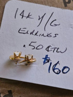. 50ct diamond earrings