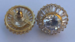 2 Tiered Vermeil Sterling Cubic Zirconia Earrings