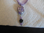 REDUCED!!Pretty ribbon and cord necklace made by the Amish-New!