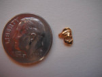 14K Gold Santa fingernail charm