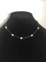 Oval pearl necklace - in several colors