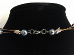 3-strand colored stone necklace